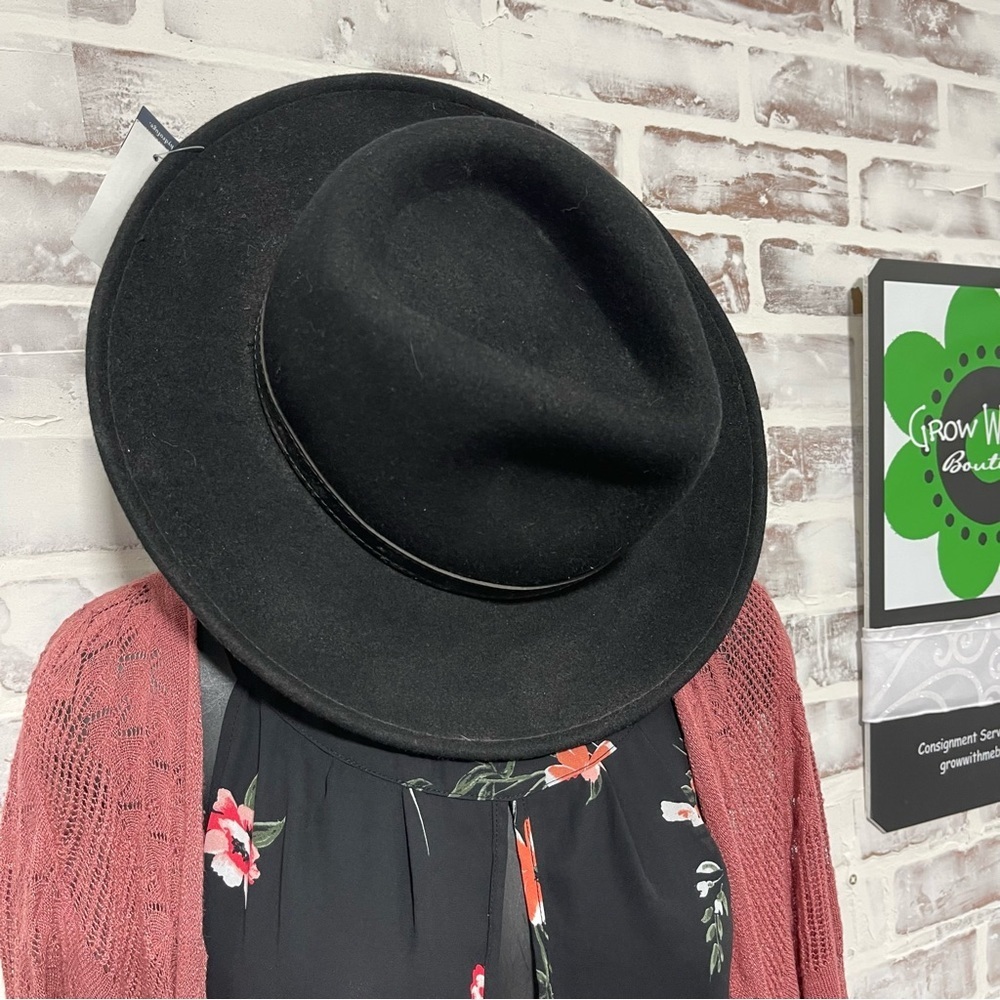 Pendleton Black Wool Outback Hat large NWT - image 3